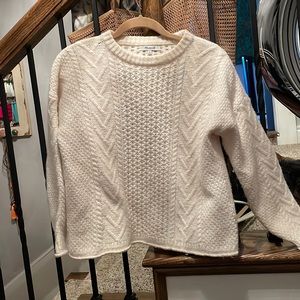 Madewell wool blend cablenknit sweater